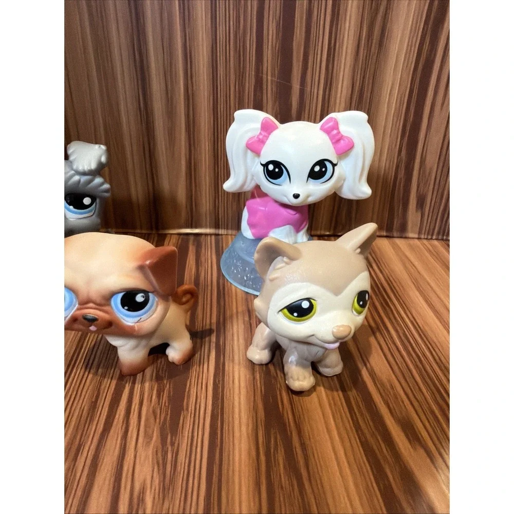 Littlest Pet Shop LPS Lot of 5 Dogs Puppies Mixed Breed Authentic Hasbro‎